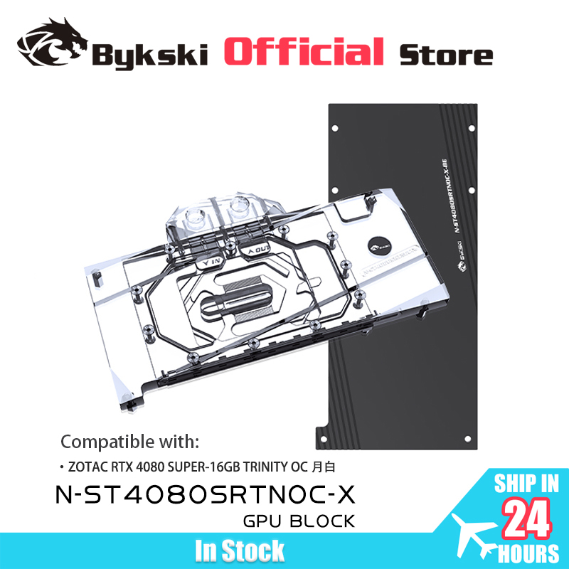 Rtx 4080 Super 16Gb - Bykski N-ST4080SRTNOC-X GPU-blok voor ZOTAC RTX
