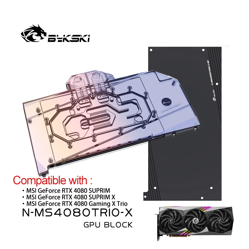 Bykski GPU-blok voor MSI RTX 4 - Rtx 4080 Water Cooling Block recensie en prijs